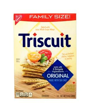 Triscuit snack crackers. Photos