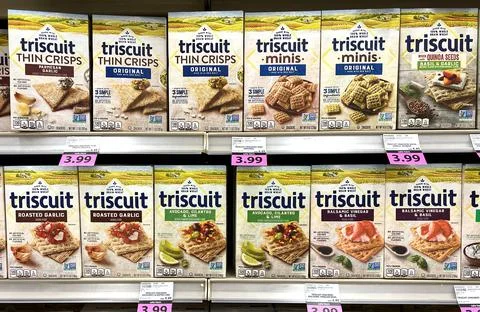 Triscuit thin crisps Stock Photos
