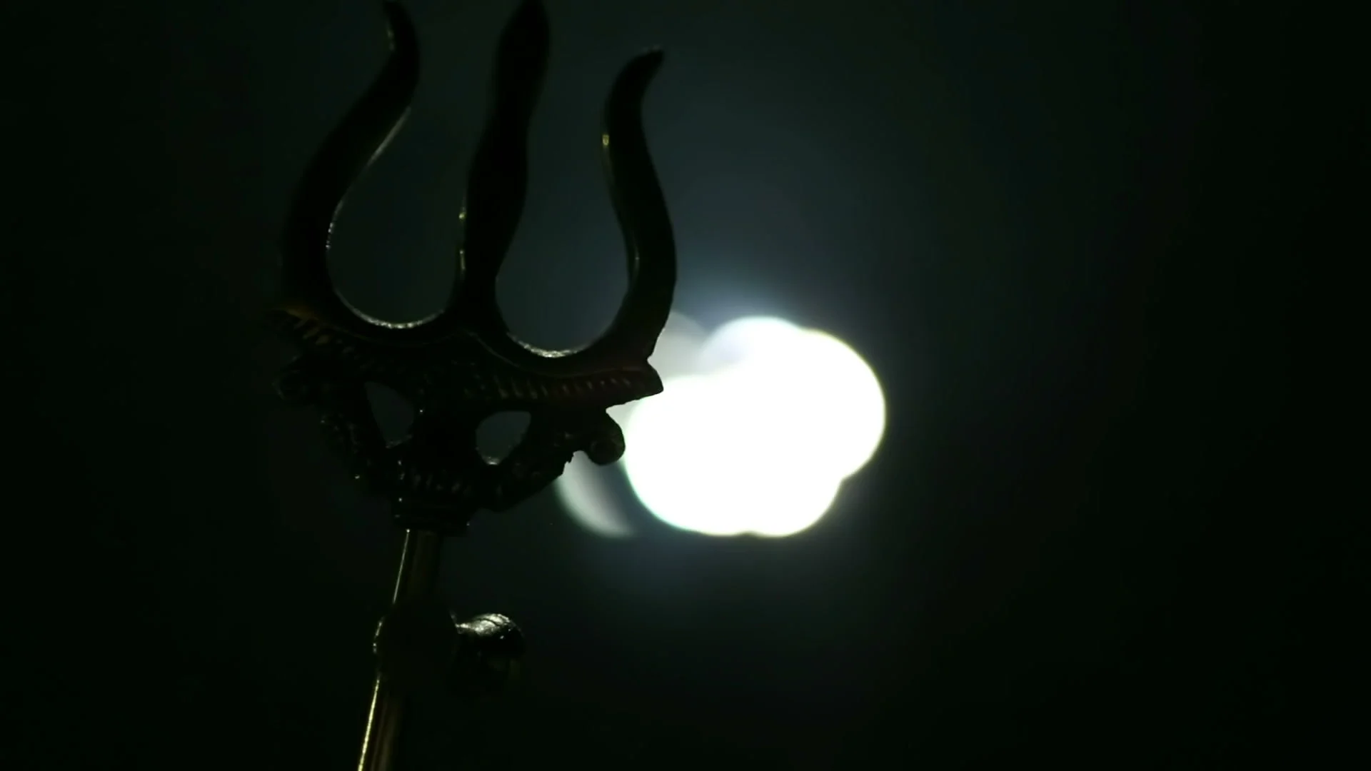 Trishul - a symbol of Hindu god Shiva. T... | Stock Video | Pond5