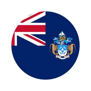 Tristan da Cunha flag simple illustration for independence day or election Stock Illustration