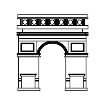 Triumph arch monument icon イラスト素材