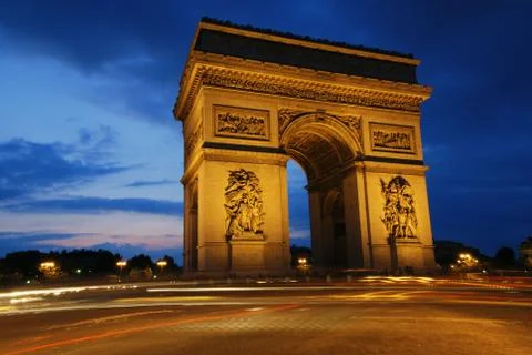 Triumph Arch at night Photos