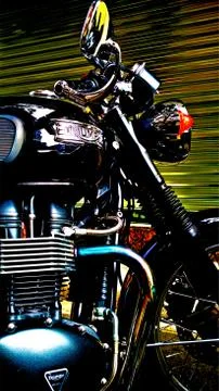 TRIUMPH CAFE 库存照片