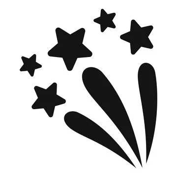 Triumph firework icon simple vector. Party event Illustrazione stock