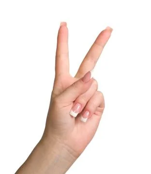 Triumph gesture. Stock Photos