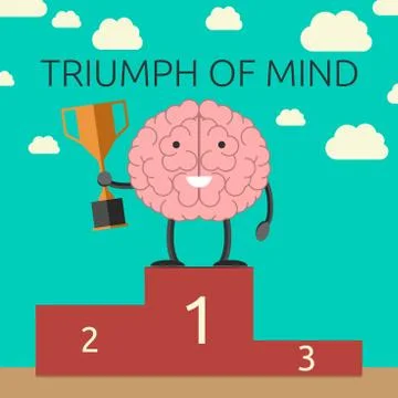 Triumph of mind Stock Illustration