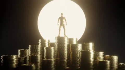 Triumph in Wealth Stock Footage 264512298