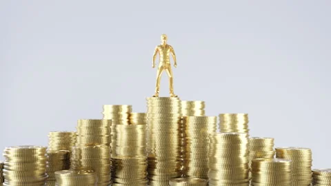 Triumph in Wealth Stock Footage 264512319
