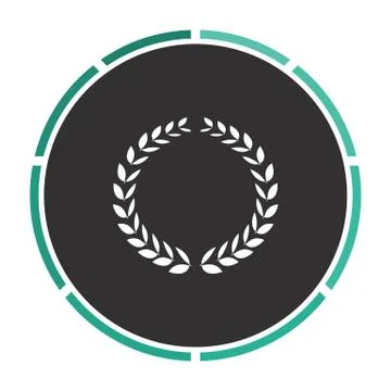 Triumph wreath computer symbol Stock Illustration