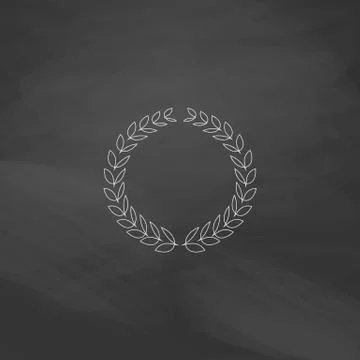 Triumph wreath computer symbol Stock Illustration