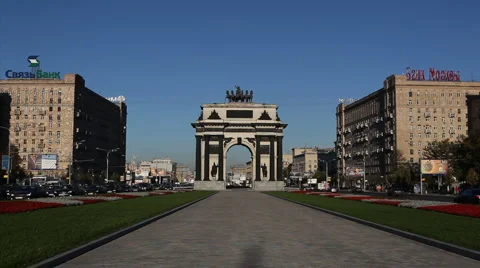 Triumphal arch 스톡 동영상 1076548