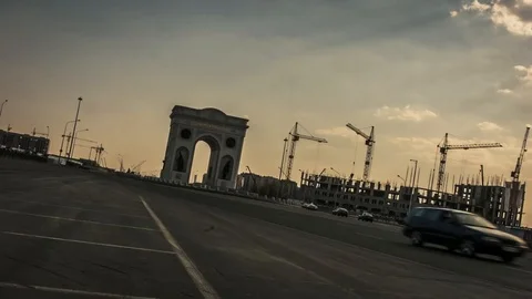 Triumphal Arch Stock Footage 87731550