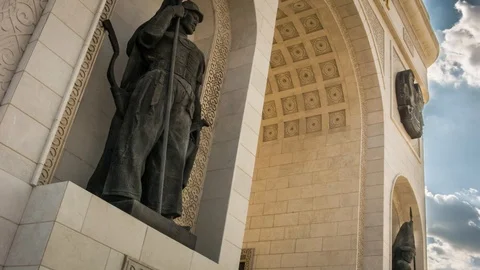 Triumphal Arch Stock Footage 87731576