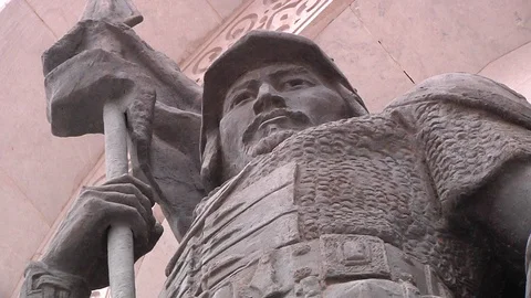 Triumphal arch Stock Footage 87736595