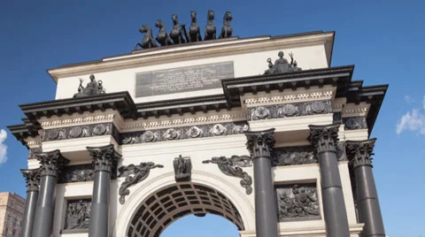 Triumphal Arch hyperlapse 库存影片 27787182