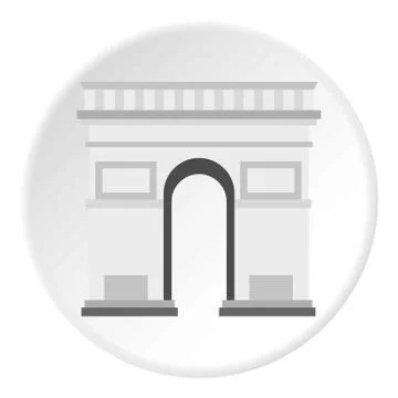 Triumphal Arch icon circle Stock-Illustration