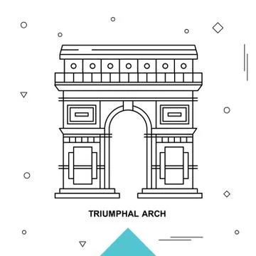 TRIUMPHAL ARCH Stock Illustration