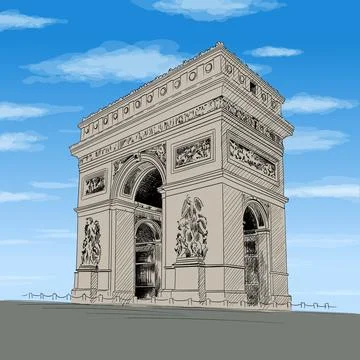 Triumphal Arch. 스톡 일러스트