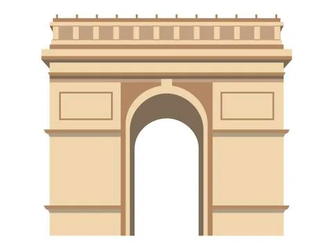 Triumphal Arch. Paris. Stock-Illustration