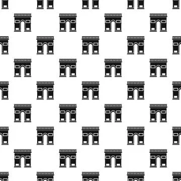 Triumphal arch pattern Stock Illustration