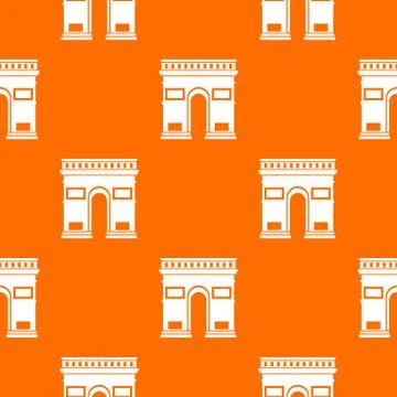 Triumphal arch pattern seamless 스톡 일러스트