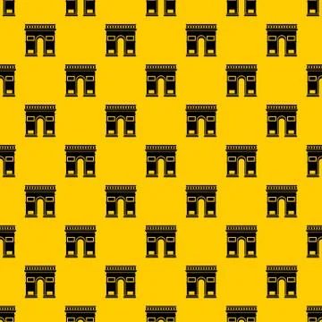 Triumphal arch pattern vector Illustrazione stock