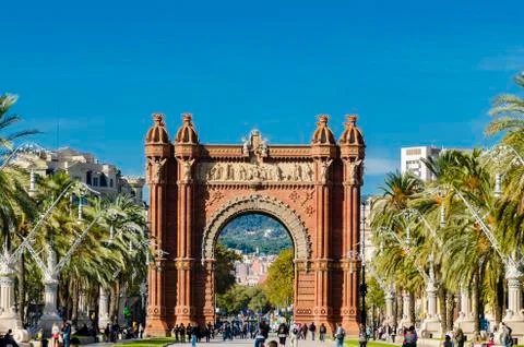 Triumphal arch Stock Photos