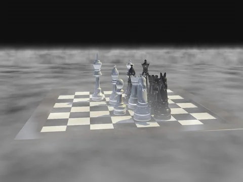 THE TRIUMPHANT BLACK CHESS KING Stock-Footage 73556816