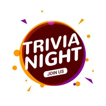 Trivia night icon speech bubble sign. Play brain game fun learn Stock Illustration