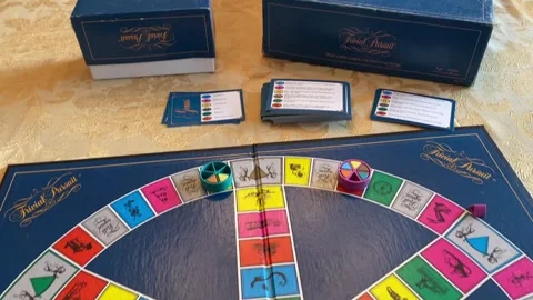 Trivial Pursuit 5 Stock Footage 247369461