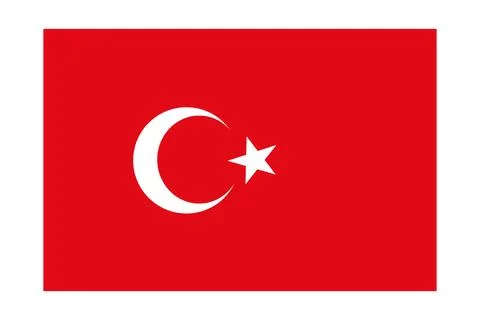 Trkiye flag Stock Illustration