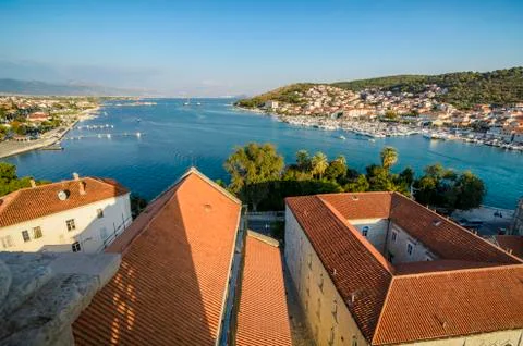 Trogir panoramic view Foto stock