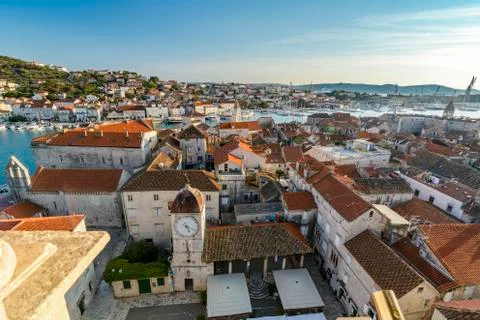 Trogir panoramic view Stock Photos
