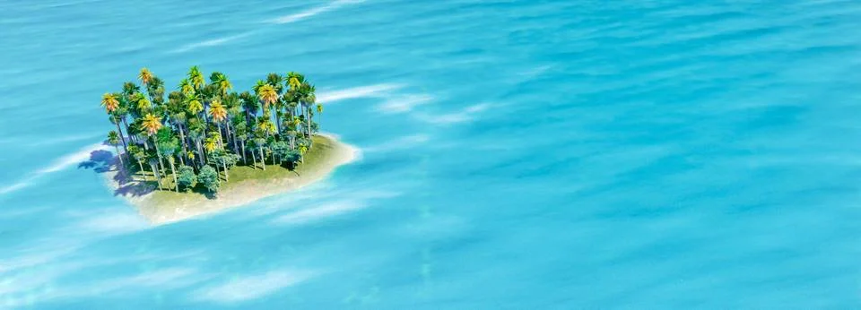 Troical island Stock Illustration