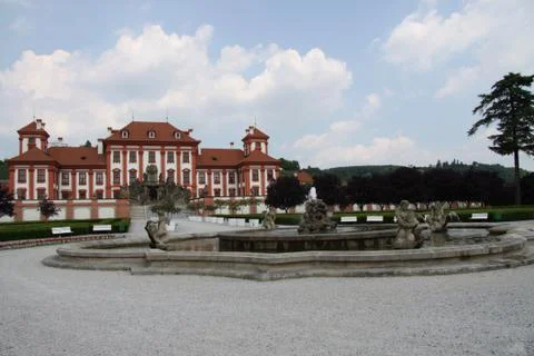 Troja castle Stock Photos