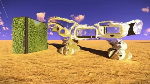 Trojan horse and computer 3d illustration Stock-Illustration