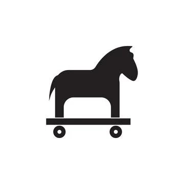 Trojan horse icon. Elements of cyber security icon. Premium quality graphic Stock Illustration