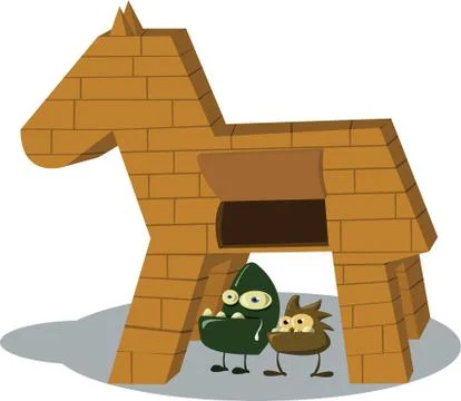 Trojan horse Stock Illustration