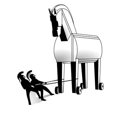 Trojan horse Stock Illustration