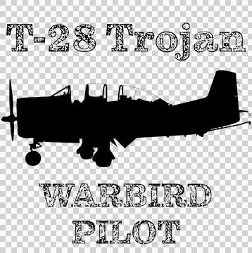 Trojan pilot design Illustrazione stock
