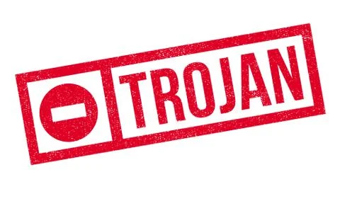 Trojan rubber stamp Illustrazione stock