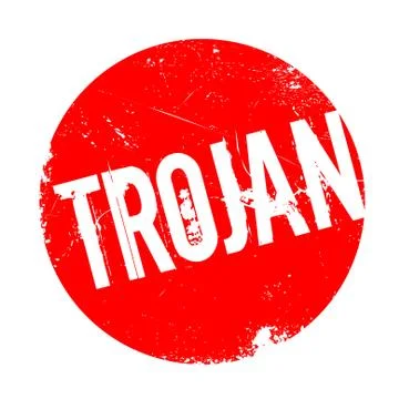 Trojan rubber stamp Stockillustratie