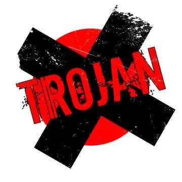 Trojan rubber stamp イラスト素材