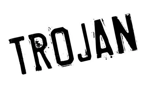 Trojan rubber stamp Illustrazione stock