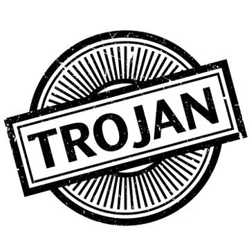 Trojan rubber stamp Stock Illustration