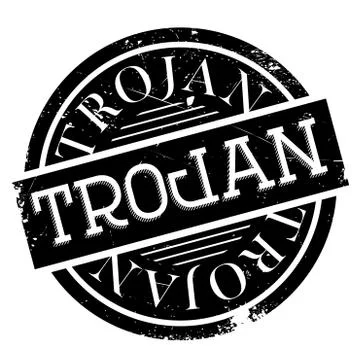 Trojan rubber stamp Stockillustratie