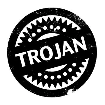 Trojan rubber stamp Stockillustratie