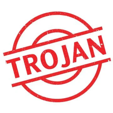 Trojan rubber stamp Stockillustratie