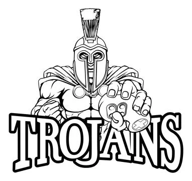 Trojan Spartan Gamer Gladiator Controller Mascot Stock Illustration