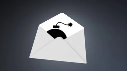 Trojan virus. E-mail virus. attack via the global network Video stock 76098599